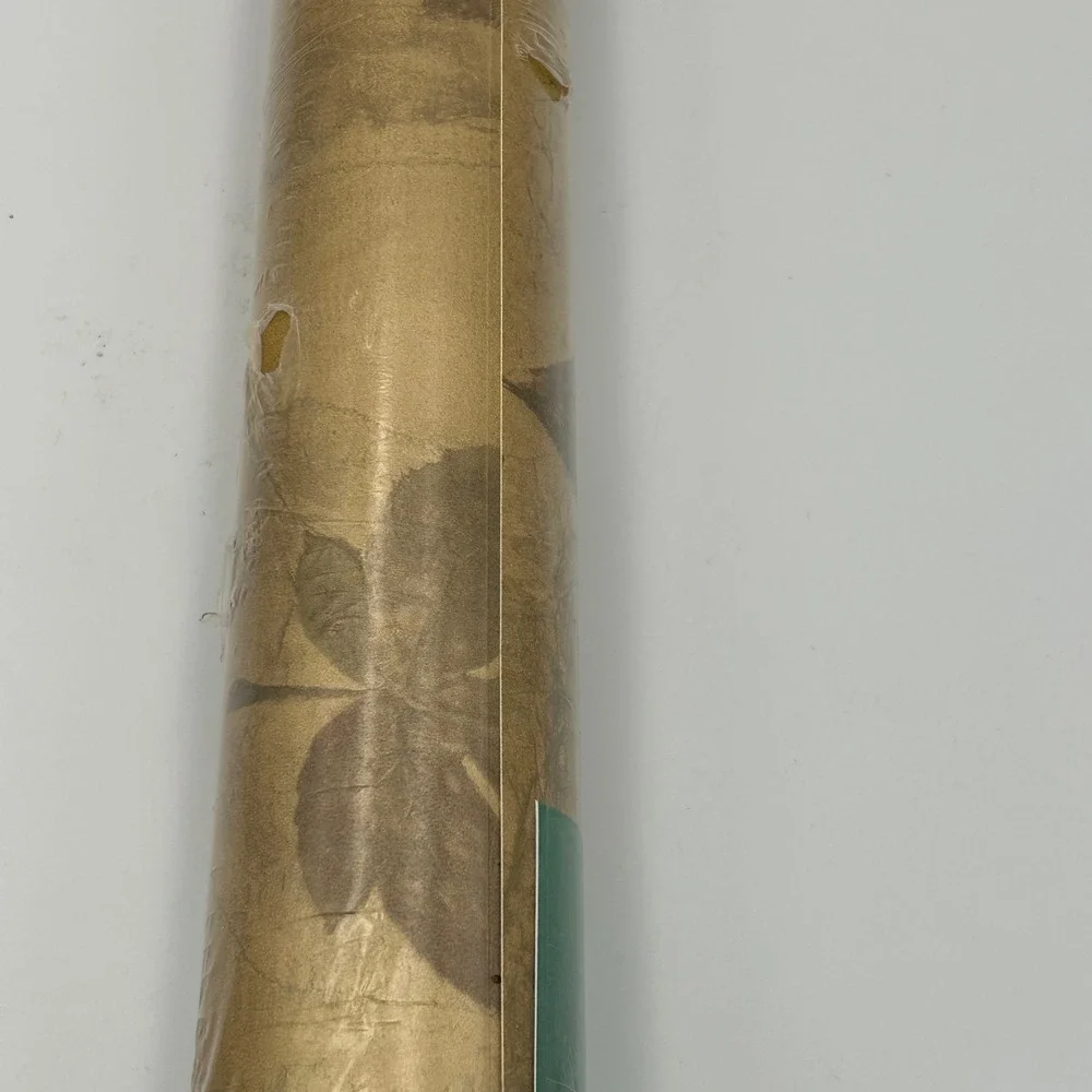 Brewster Gold Textured Wallpaper Roll FD46819 Prepasted Washable 20.5in x 33ft